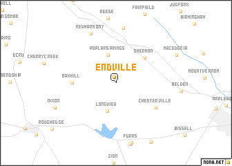 map of Endville