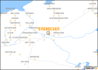 map of Enebacken