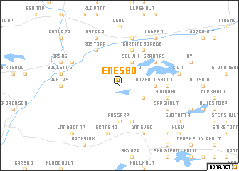 map of Enesbo