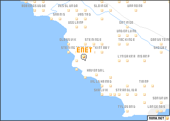 map of Enet