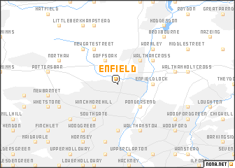 map of Enfield