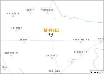 map of Enfield