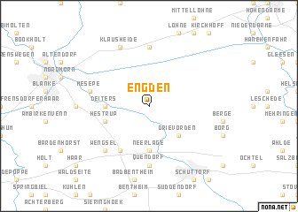 map of Engden