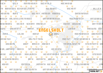 map of Engelsholt