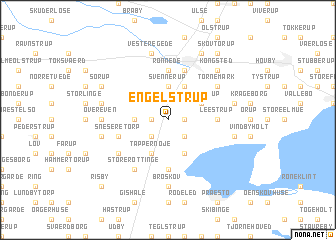 map of Engelstrup