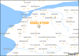 map of Engelstrup