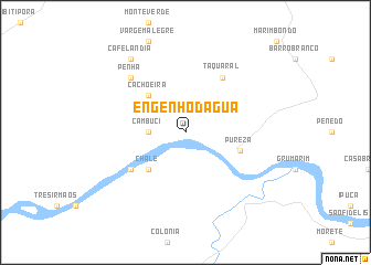 map of Engenho dʼÁgua
