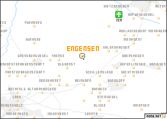 map of Engensen