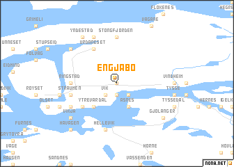 map of Engjabø