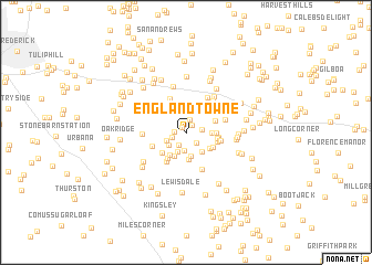 map of Englandtowne