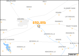 map of England