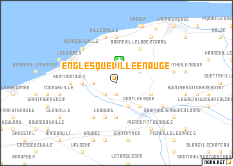 map of Englesqueville-en-Auge