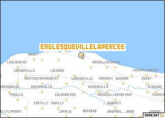 map of Englesqueville-la-Percée