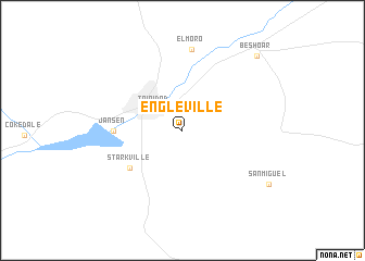 map of Engleville