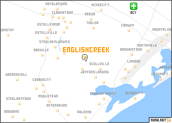 map of English Creek