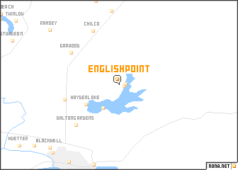 map of English point