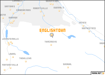 map of English Town