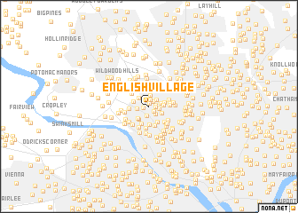 map of English Village