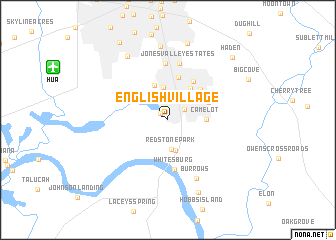 map of English Village