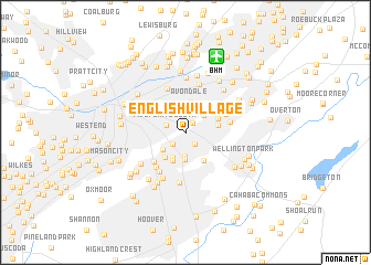 map of English Village