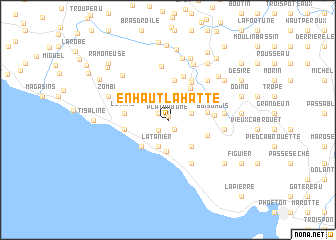 map of En Haut la Hatte