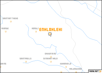 map of Enhlahlehi