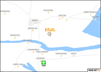 map of Enjīl