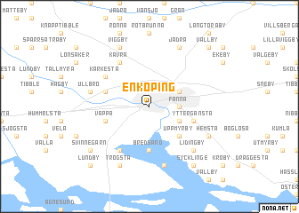 map of Enköping