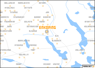 map of Enköping