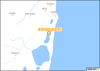 map of Enkovukeni