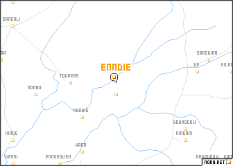 map of Enndié