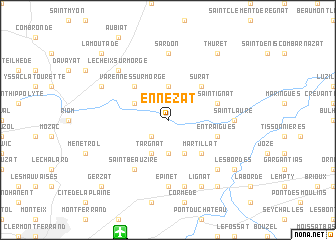 map of Ennezat