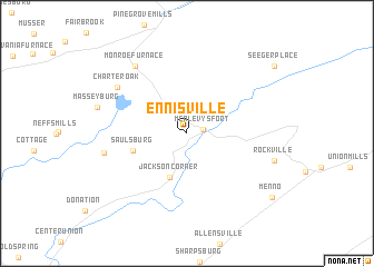 map of Ennisville