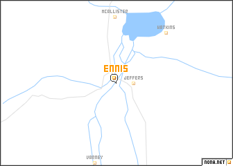 map of Ennis