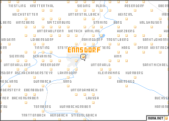 map of Ennsdorf