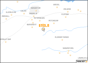 map of Enola