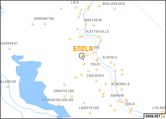 map of Enola