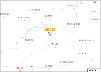 map of Enola