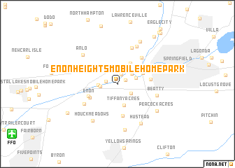 map of Enon Heights Mobile Home Park