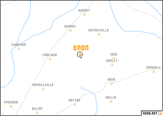 map of Enon