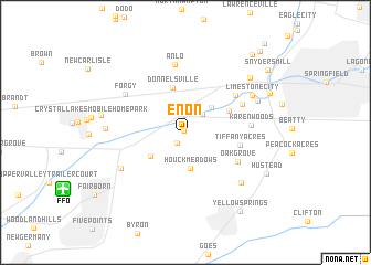 map of Enon