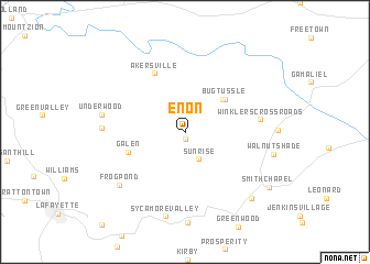 map of Enon