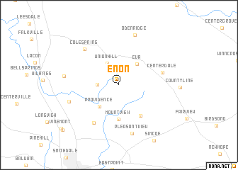 map of Enon