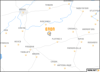 map of Enon