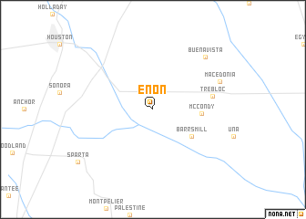 map of Enon