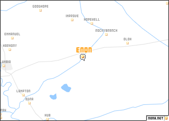 map of Enon
