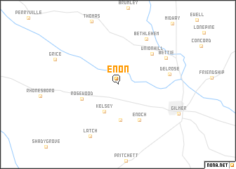 map of Enon