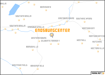 map of Enosburg Center