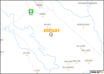 map of Enright