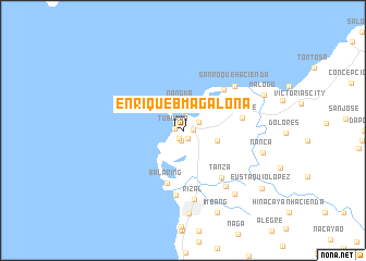 map of Enrique B. Magalona